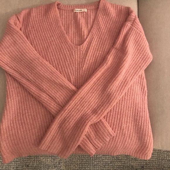 Marine Layer Pink V-neck sweater - Picture 2 of 3